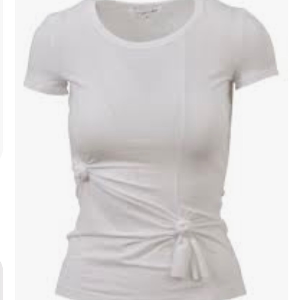 Preowned Helmut Lang Knotted White Tee Tshirt XS